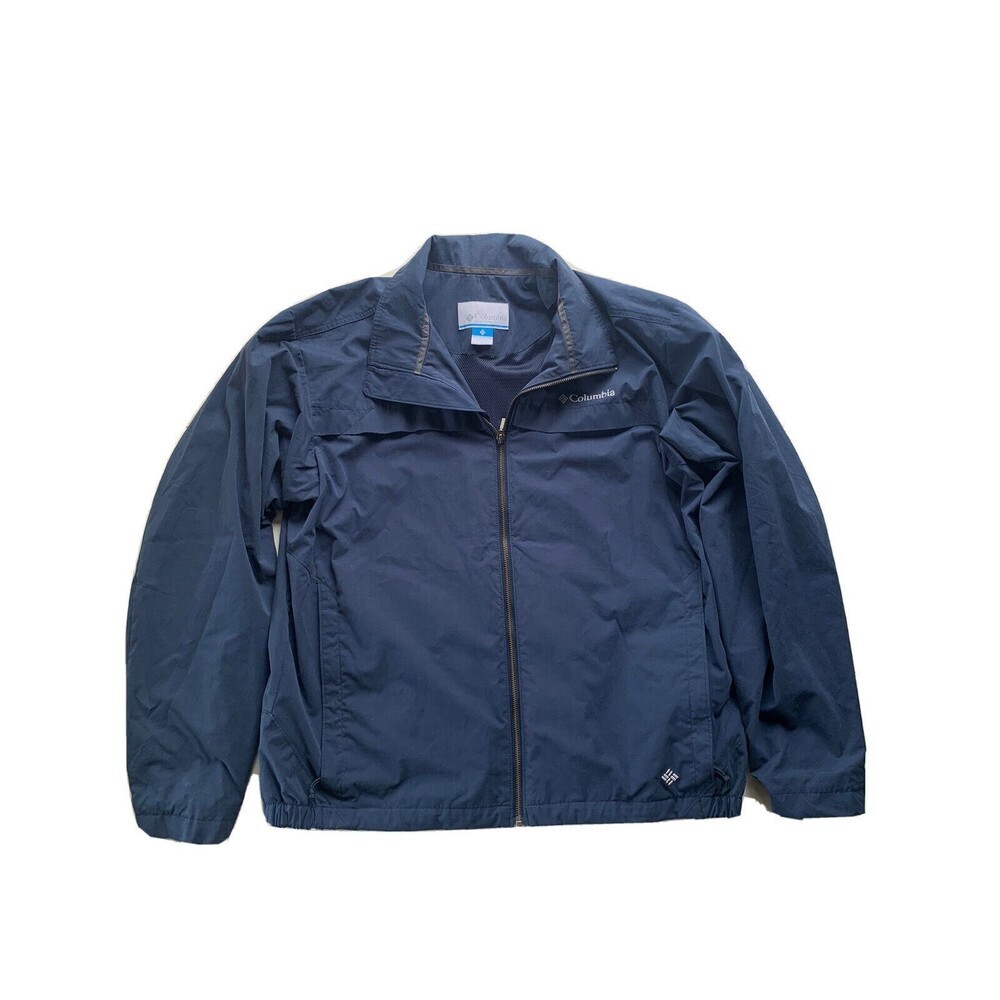 Columbia Softshell Zip up Jacket for Men, Size L -‎ Blue
